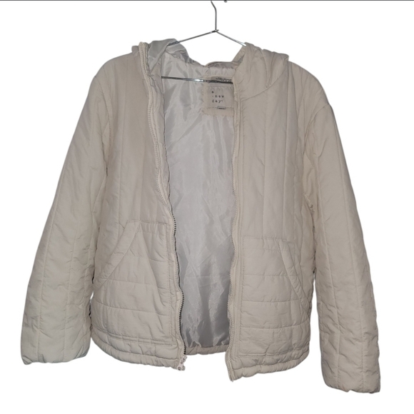 A New Day Off White Puffer Jacket - Picture 2 of 7